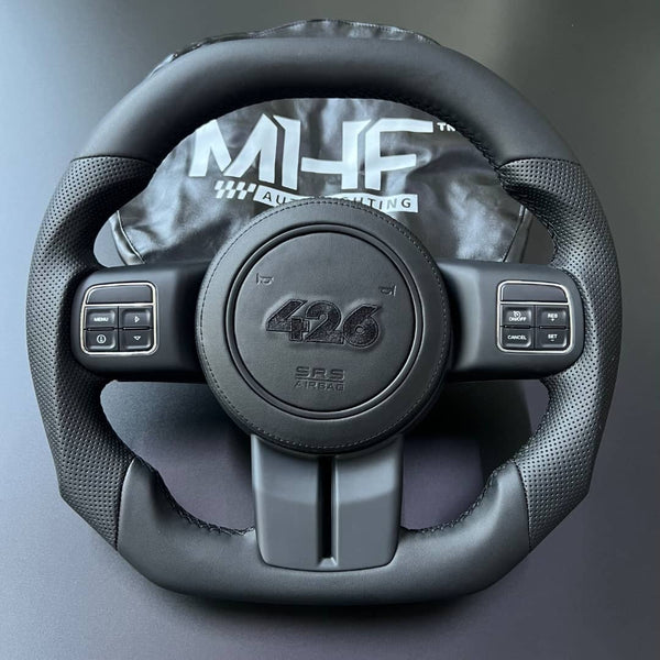 2011-2017 JK Wrangler “426” Black Accent Leather Steering Wheel