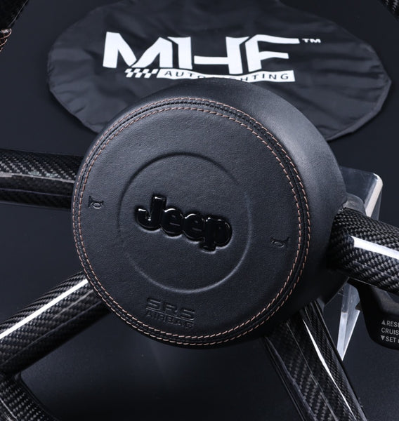 2007-2010 JK Wrangler Bronze Accent Gloss Carbon Steering Wheel