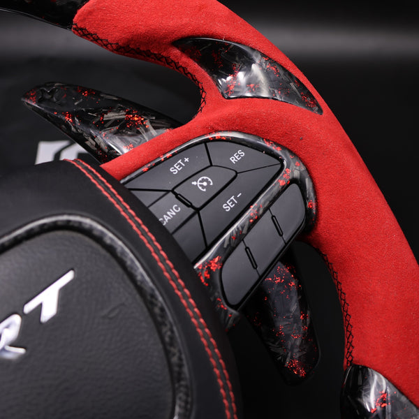 2011-2022 Jeep Dodge Forged Carbon Extended Paddle Shifters Mopar