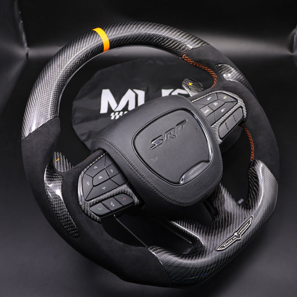 2018-2021 Carbon Orange Accent “Track Series” TrackHawk Steering Wheel