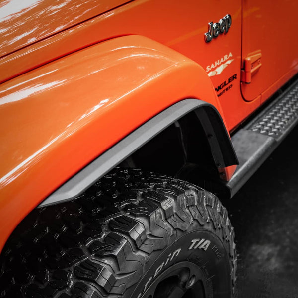 2007-2018 JK JEEP WRANGLER MHF WHEEL OPENING SPAT FLARE EXTENSIONS (4)PC