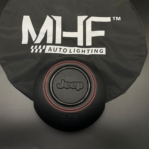 2018+ JT / JL “Red Accent Forged Carbon” Jeep Wrangler Steering Wheel