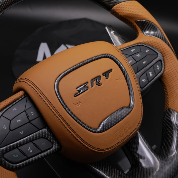 2014-2021 Brown leather black  Accent SRT Steering Wheel