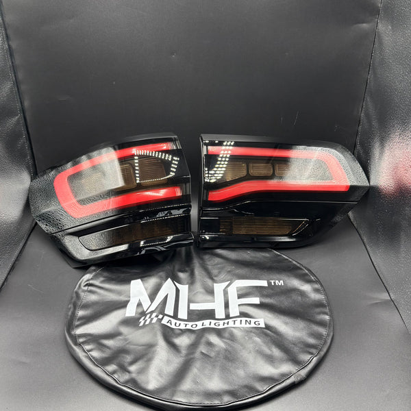 MHF Edition Red Gloss Black Design LED Taillights 2014-2021 Jeep WK2