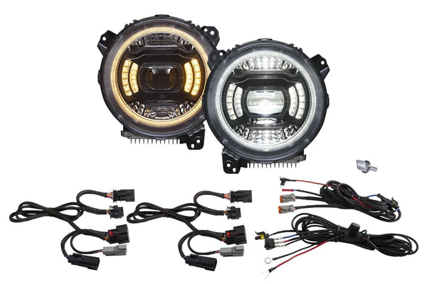 Diode Dynamics Elite LED Headlights 2018-2025 Wrangler Gladiator
