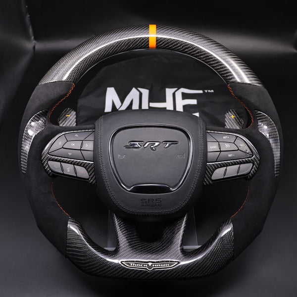2018-2021 Carbon Orange Accent “Track Series” TrackHawk Steering Wheel
