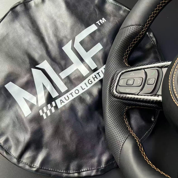 2018+ 392 Bronze Accent Gloss Carbon Jeep Wrangler Steering Wheel