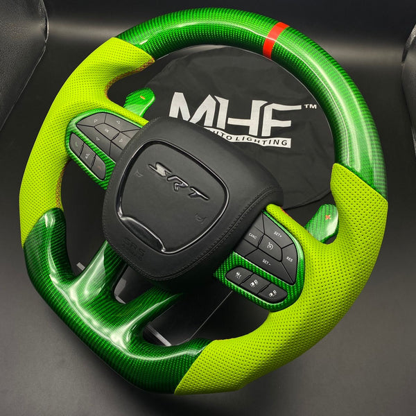2014-2021 Green Carbon Hellcat SRT Steering Wheel