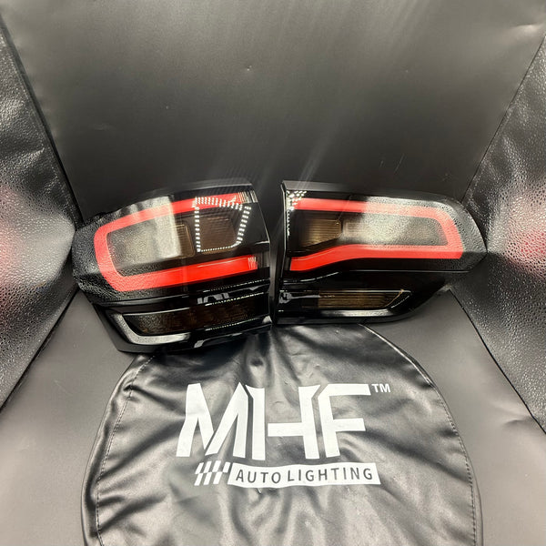 MHF Edition Red Gloss Black Design LED Taillights 2014-2021 Jeep WK2