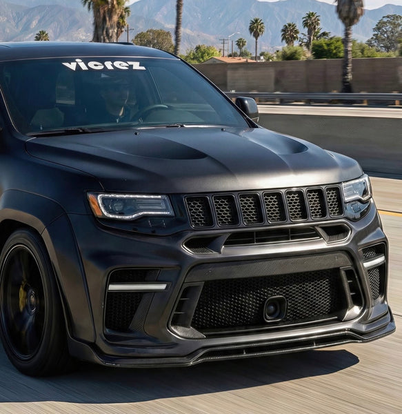 Vicrez Widebody Front Bumper Demon Style vz112485 | Jeep Grand Cherokee SRT 2012-2021
