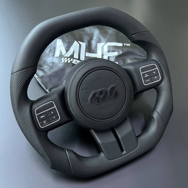 2011-2017 JK Wrangler “426” Black Accent Leather Steering Wheel