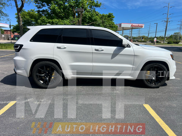Clear LED Tail Lamps Painted Gloss Black Design 2014-2021 Jeep WK2