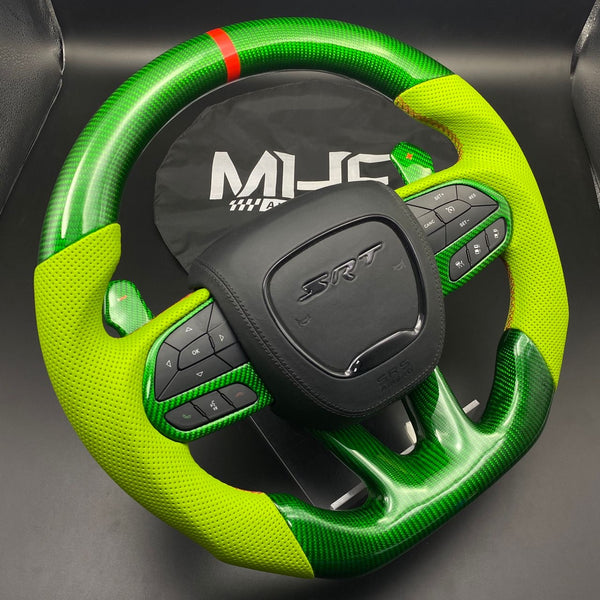 2014-2021 Green Carbon Hellcat SRT Steering Wheel
