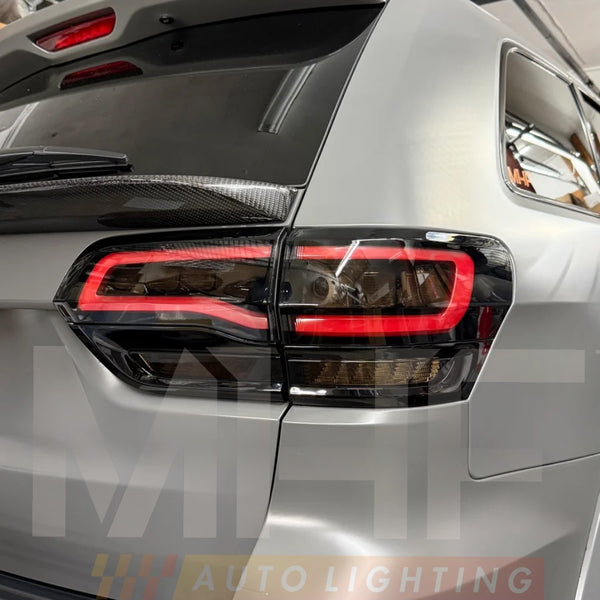 MHF Edition Red Gloss Black Design LED Taillights 2014-2021 Jeep WK2