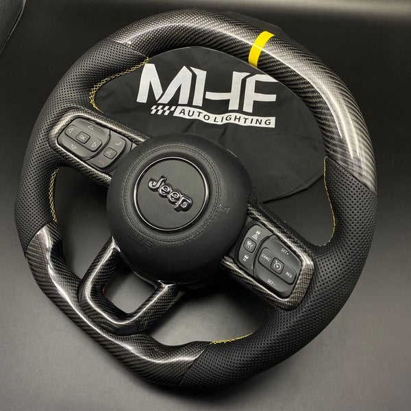 2018+ JT / JL “Yellow Velocity” Jeep Wrangler Steering Wheel