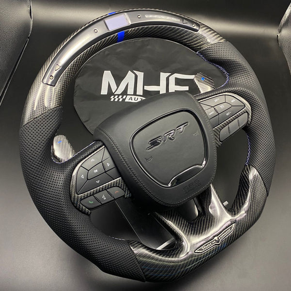 2018-2021 Carbon Blue White “Track Series” TrackHawk Steering Wheel
