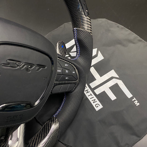 2018-2021 Carbon Blue White “Track Series” TrackHawk Steering Wheel