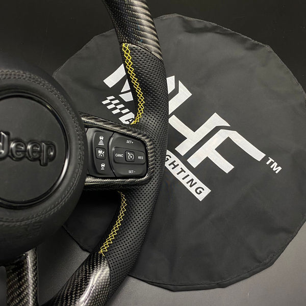 2018+ JT / JL “Yellow Velocity” Jeep Wrangler Steering Wheel