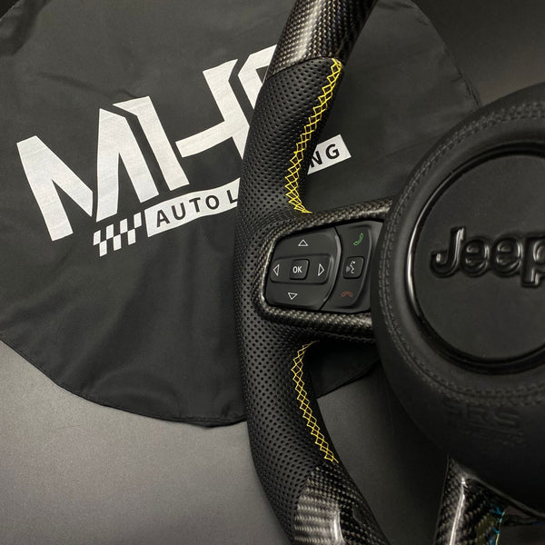 2018+ JT / JL “Yellow Velocity” Jeep Wrangler Steering Wheel