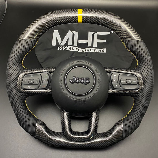 2018+ JT / JL “Yellow Velocity” Jeep Wrangler Steering Wheel