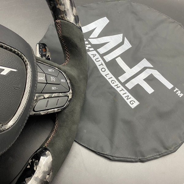 2014-2021 F8 Green Forged Carbon Hellcat SRT Steering Wheel