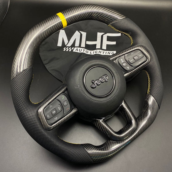2018+ JT / JL “Yellow Velocity” Jeep Wrangler Steering Wheel