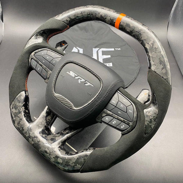 2014-2021 Jeep/ Dodge Forged Carbon Theme Steering Wheel