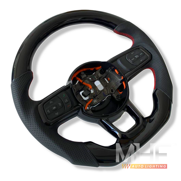 2018-2022 JT / JL “Paino Black / Red” Jeep Wrangler Steering Wheel