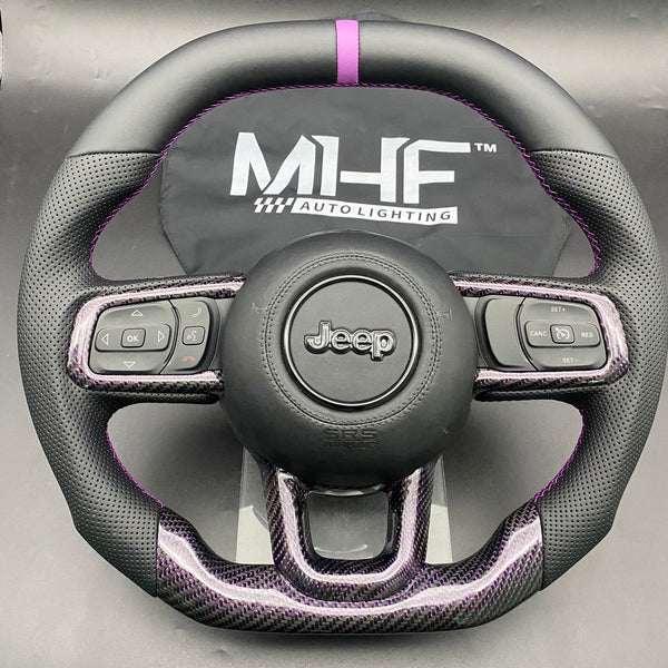 2018+ JT / JL “Purple Carbon ” Jeep Wrangler Steering Wheel