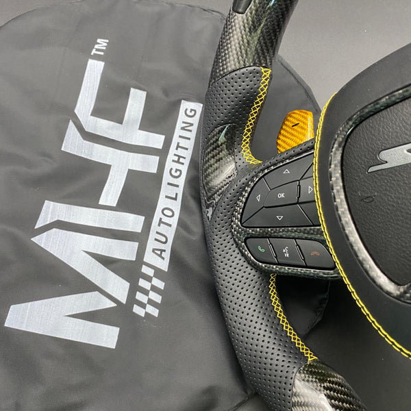 2018-2021 Yellow Carbon “Track Series” TrackHawk Steering Wheel