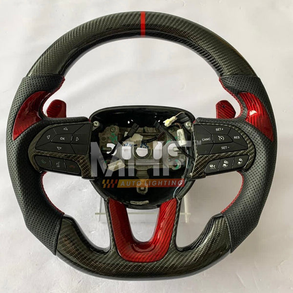 2014- 2021 Carbon Jeep / Dodge SRT Steering Wheel