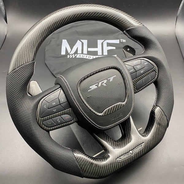 2018-2021 Carbon “White Track Series” TrackHawk Steering Wheel
