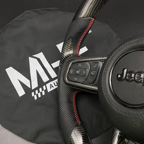 2018+ JT / JL “Red Accent” Jeep Wrangler Steering Wheel