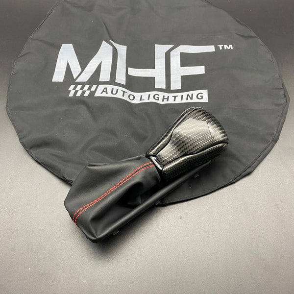 2016-2021 Jeep SRT / TrackHawk Red Stitching Custom Carbon Shifter