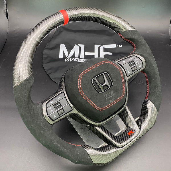 2022-2025 Honda Civic Type R Red Carbon Steering Wheel