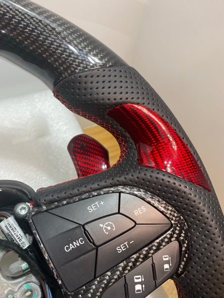 2014- 2021 Carbon Jeep / Dodge SRT Steering Wheel