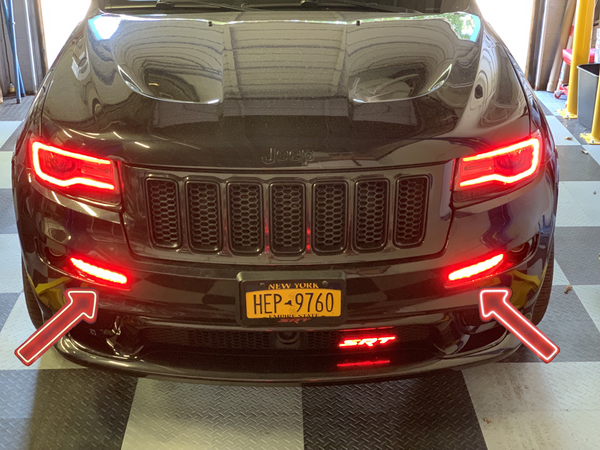 2012-2016 Jeep Grand Cherokee Front Bumper DRL Boards