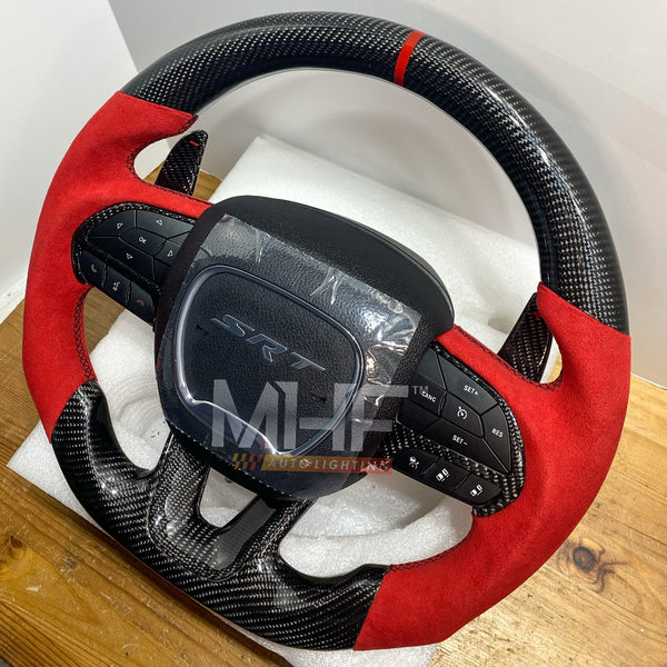 2014- 2020 Carbon Jeep / Dodge SRT Steering Wheel