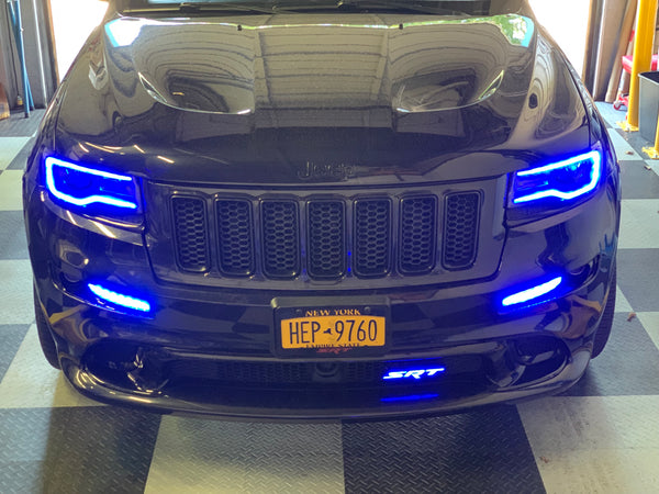 2012-2016 Jeep Grand Cherokee Front Bumper DRL Boards