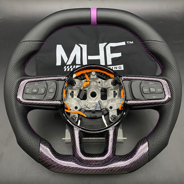 2018+ JT / JL “Purple Carbon ” Jeep Wrangler Steering Wheel