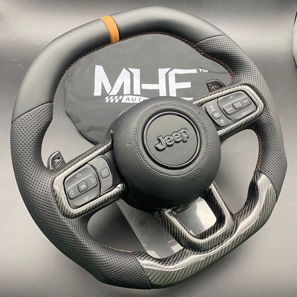 2018-2022 392 Rubicon Carbon Bronze Accent Jeep Wrangler Steering Wheel