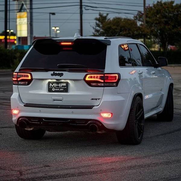 Painted Gloss Black Design LED Taillights 2014-2021 Jeep WK2