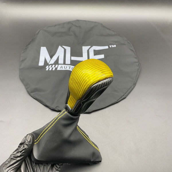 2016-2021 Jeep SRT / TrackHawk Yellow Accent Custom Carbon Shifter