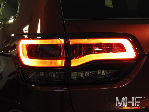 Painted Gloss Black Design LED Taillights 2014-2021 Jeep WK2