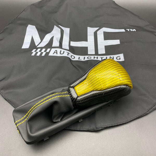 2016-2021 Jeep SRT / TrackHawk Yellow Accent Custom Carbon Shifter