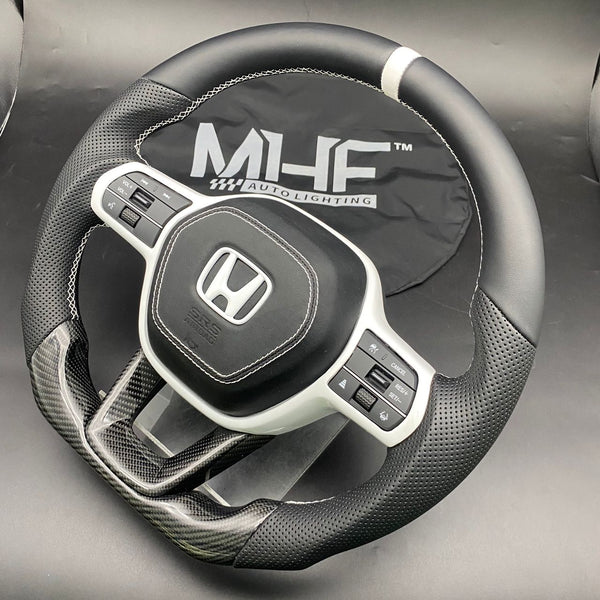 2022-2025 Honda Civic White Accent Carbon Steering Wheel