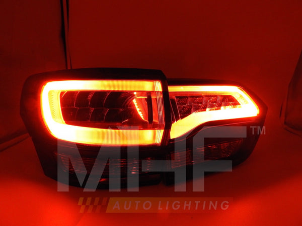 Painted Gloss Black Design LED Taillights 2014-2021 Jeep WK2