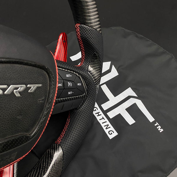 2014-2021 Red Carbon Hellcat SRT Steering Wheel