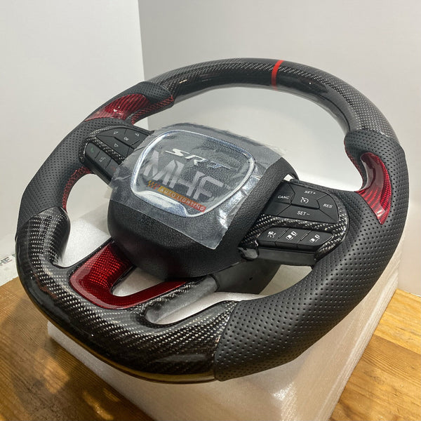 2014- 2021 Carbon Jeep / Dodge SRT Steering Wheel