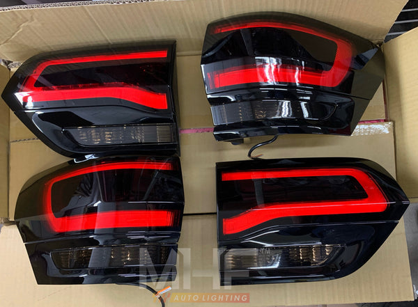 Painted Gloss Black Design LED Taillights 2014-2021 Jeep WK2